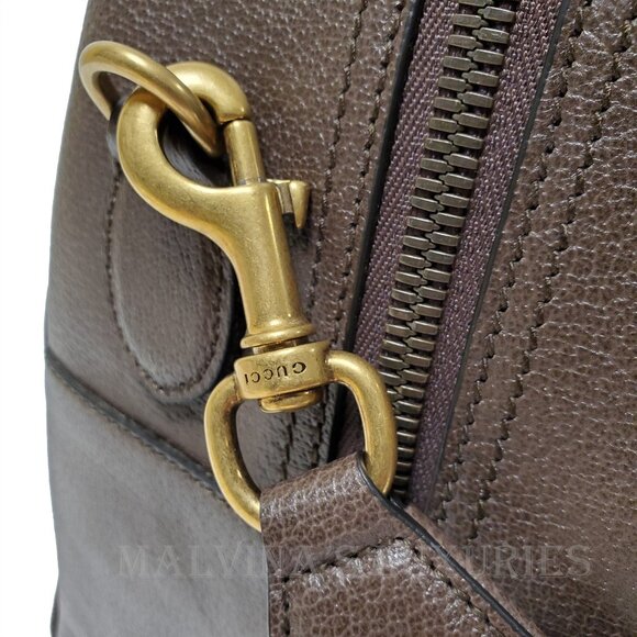 GUCCI BAG 702422 ADIDAS X GG LOGO CRYSTAL DUFFEL w WEB STRAP - Picture 8 of 16